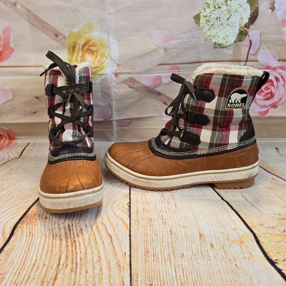 Sorel Plaid Winter Boots